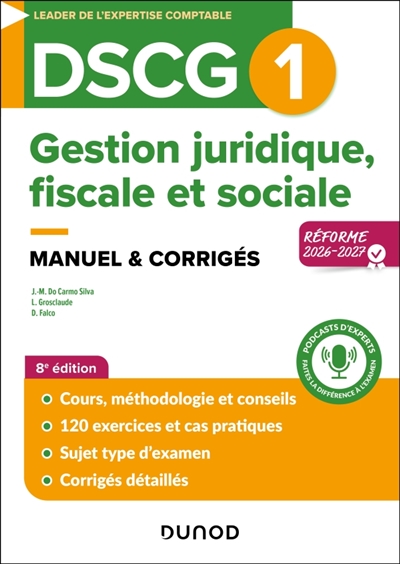 DSCG 1, gestion juridique,...