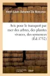 Avis pour le transport par mer des arbres, des plantes vivaces, des semences : des animaux et de différens autres morceaux d'histoire naturelle