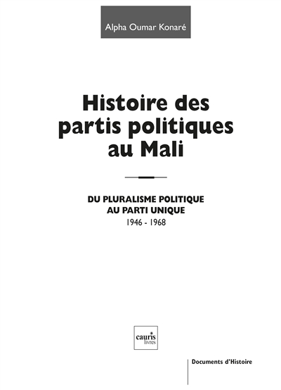Histoire des partis politiques au Mali : du pluralisme politique au parti unique, 1946-1968