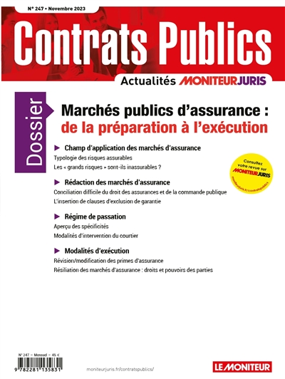 Contrats publics,...