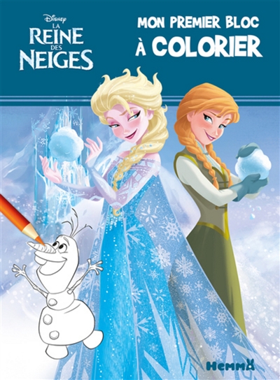 La reine des neiges : mon premier bloc à colorier