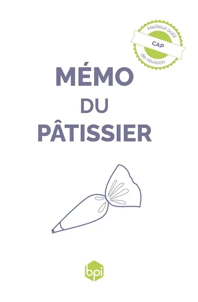 Mémo du pâtissier