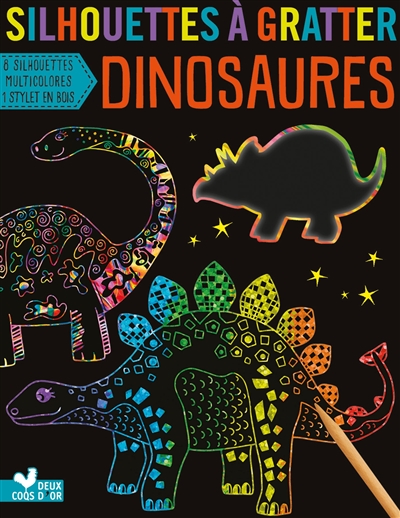 Dinosaures : silhouettes à gratter