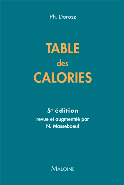 Table des calories