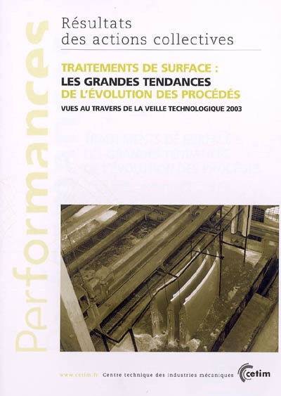 Traitements de surface :...