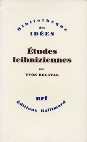 Etudes leibniziennes : de Leibniz à Hegel