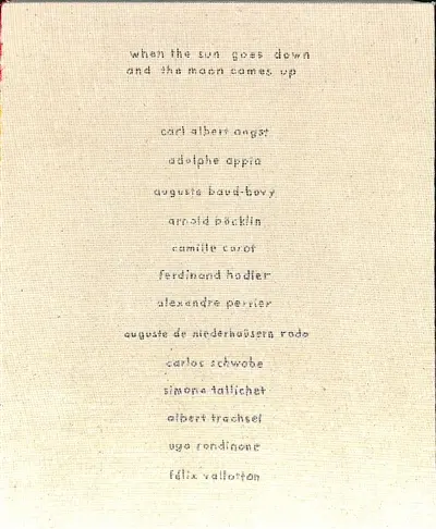 When the sun goes down and the moon comes up