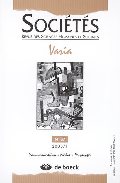 Sociétés, n° 87. Varia