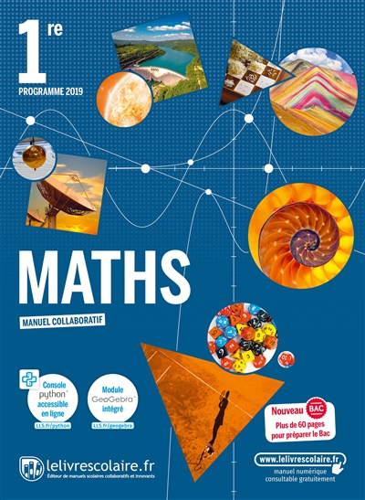 Maths 1re : programme 2019 : manuel collaboratif