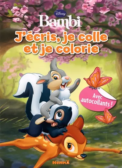 Bambi : j'écris, je colle et je colorie