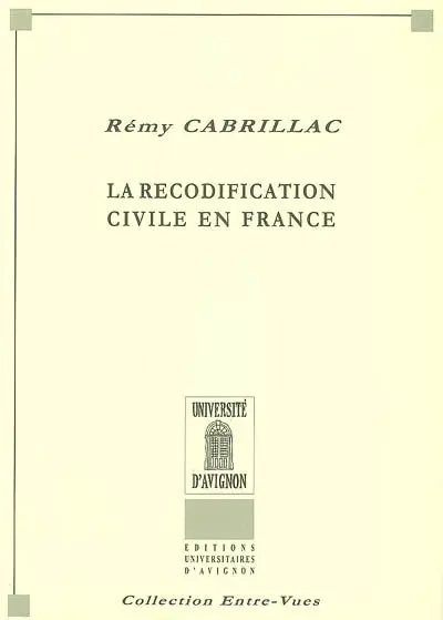 La recodification civile en France