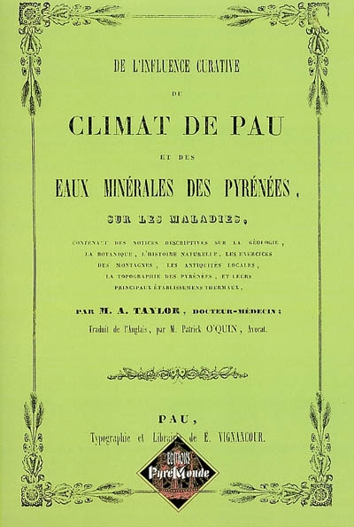 De l'influence curative du...