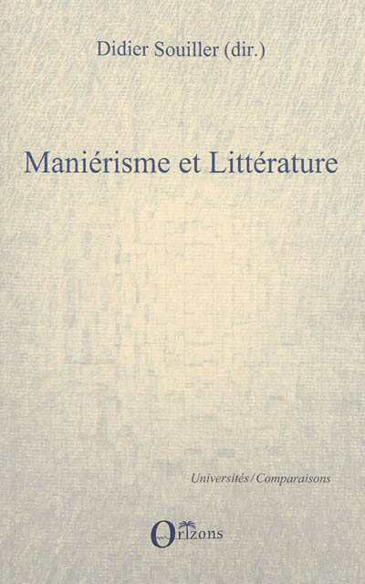 Maniérisme et littérature