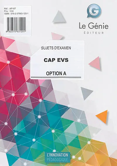 CAP EVS : sujets d'examen : option A