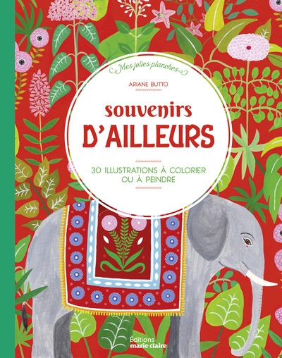 Souvenirs d'ailleurs : 30 illustrations à colorier ou à peindre