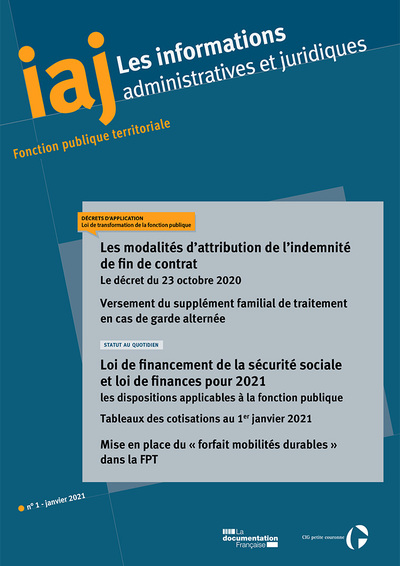 Informations administratives et juridiques, n° 1 (2021)