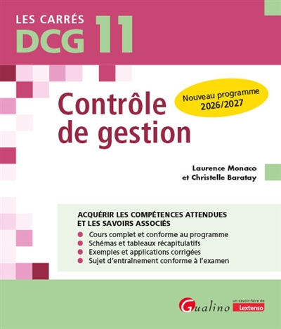 Contrôle de gestion, DCG 11...