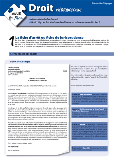 Droit : méthodologie