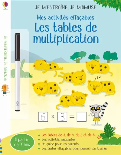Les tables de multiplication : mes activités effaçables