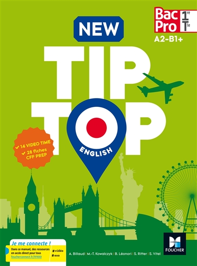 New tip-top English, 1re terminale bac pro, A2-B1+