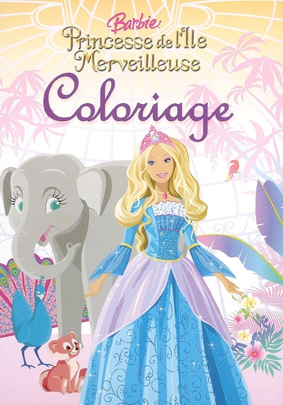 Barbie princesse de l'île merveilleuse : coloriage