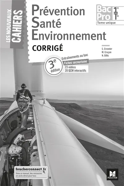 Prévention santé environnement, bac pro 1re, terminale, tome unique : corrigé