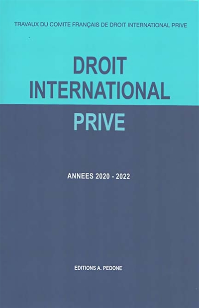Droit international privé : années 2020-2021, 2021-2022