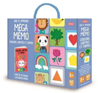 Méga mémo : couleurs, chiffres et formes