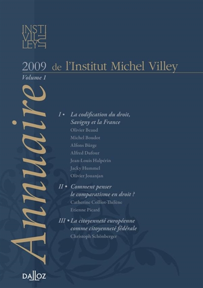 Annuaire de l'Institut Michel Villey, n° 1