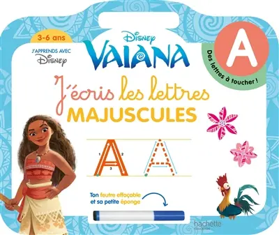 Vaiana : j'écris les lettres majuscules : 3-6 ans