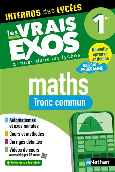 Maths, tronc commun : les vrais exos donnés dans les lycées
