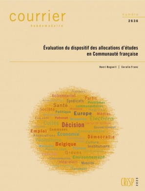 Courrier hebdomadaire, n° 2636. Evaluation du dispositif des allocations d'études en Communauté française