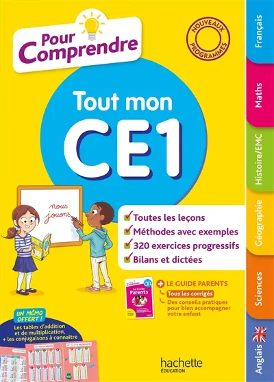 Pour comprendre tout mon CE1 : nouveaux programmes