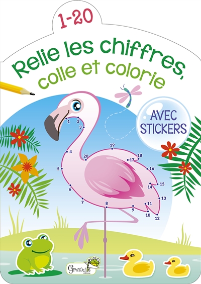 Relie Les Chiffres, Colle Et Colorie : 1-20 de - Livre - Lire Demain