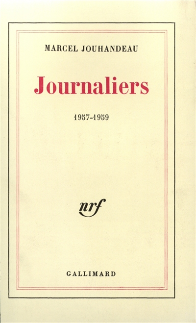 Journaliers. Vol. 1. 1957-1959