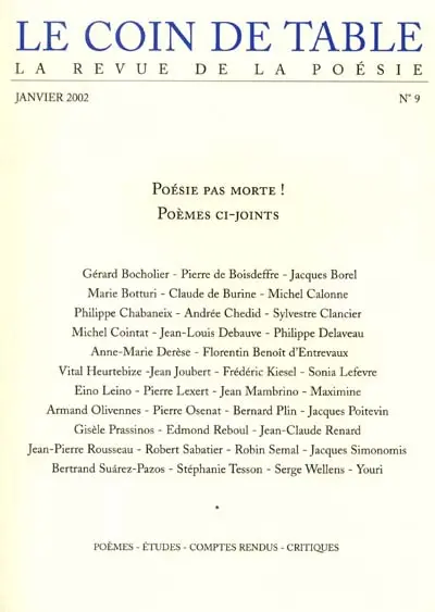 Coin de table (Le), n° 9