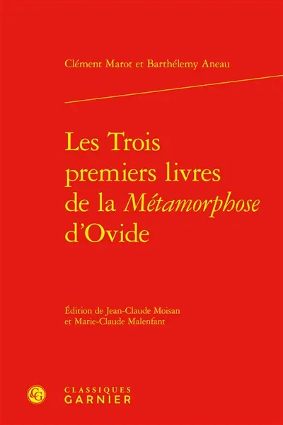 Les trois premiers livres de la Métamorphose d'Ovide