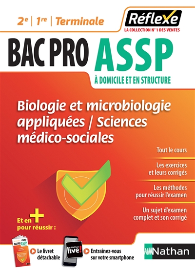 Biologie et microbiologie appliquées, sciences médico-sociales : bac pro ASSP à domicile et en structure, 2de, 1re, terminale