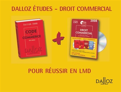Code Dalloz études, droit commercial 2008
