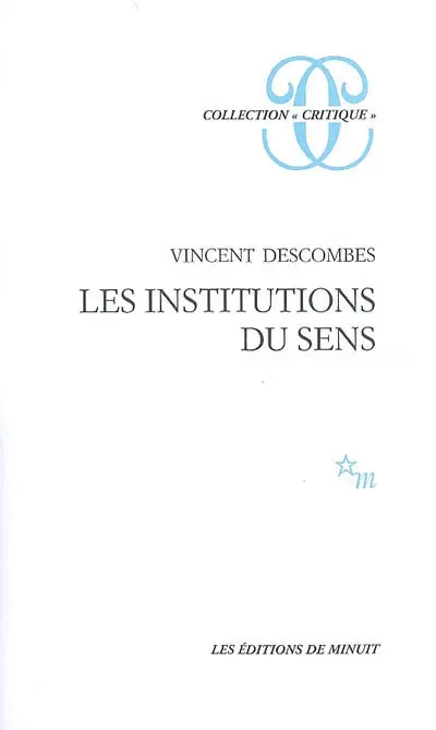 Les institutions du sens