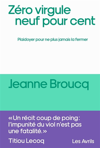 Zéro virgule neuf pour cent...
