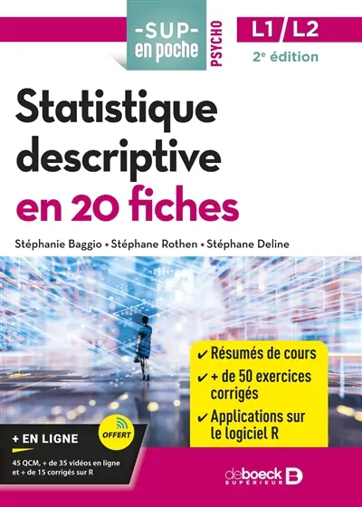 Statistique descriptive en 20 fiches : L1-L2