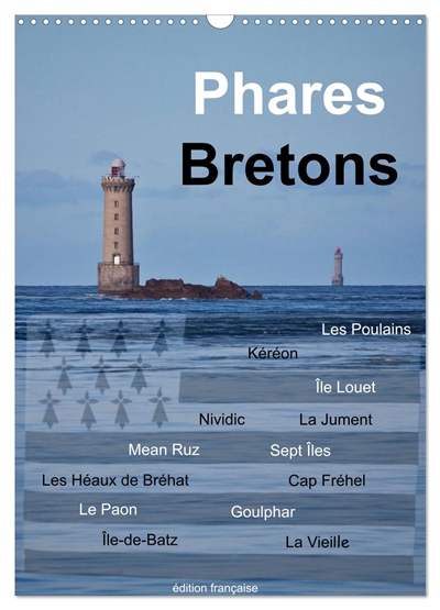Phares Bretons (Calendrier mural 2026 DIN A3 horizontal), CALVENDO calendrier mensuel : Phares de Bretagne