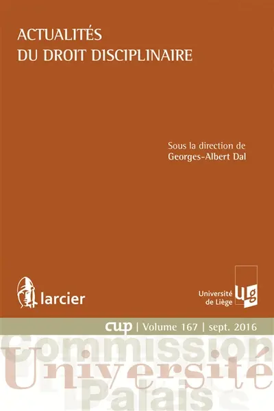 Actualités du droit disciplinaire
