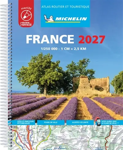 France 2027 : atlas routier et touristique : plastifié France 2027 : atlas routier et touristique : plastifié