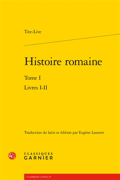 Histoire romaine. Vol. 1. Livres I-II