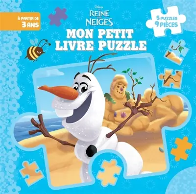 La reine des neiges : mon livre puzzle : 5 puzzles de 9 pièces