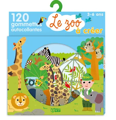 Le zoo à créer : 120 gommettes autocollantes : 3-6 ans