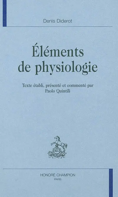 Eléments de physiologie