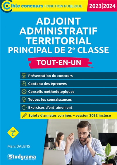 Adjoint administratif territorial principal de 2e classe : tout-en-un, catégorie C : 2022
